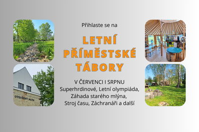 Read more about the article PŘIHLASTE SE NA LETNÍ PŘÍMĚSTSKÉ TÁBORY